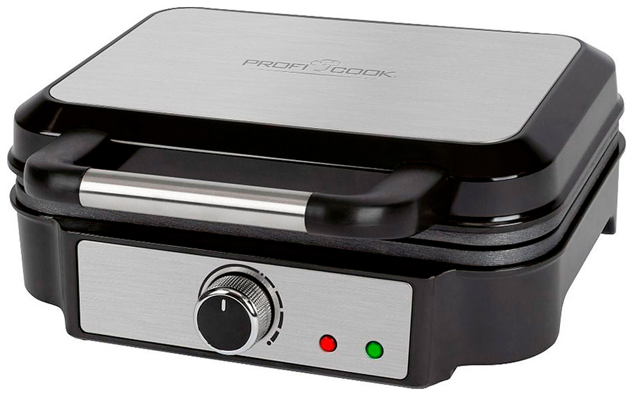 Электровафельница Profi Cook PC-WA 1241 inox серебристая, черная