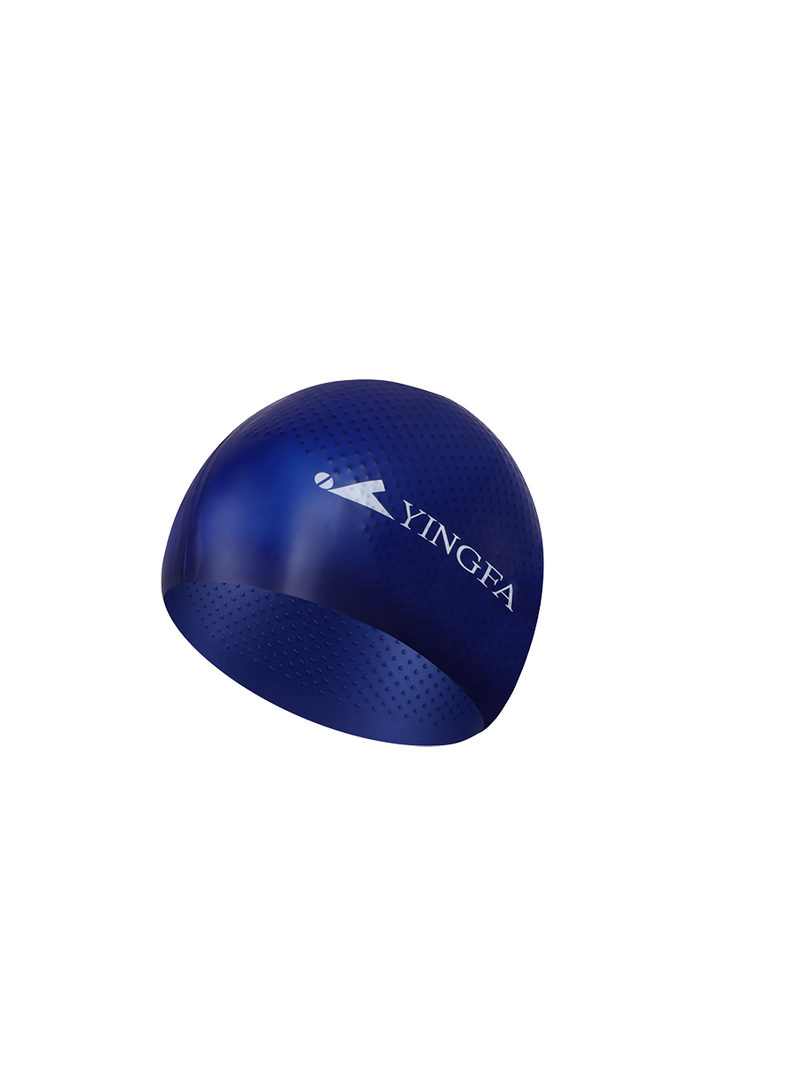 Шапочка для плавания Yingfa Yingfa Silicone Dot Cap темно-синий