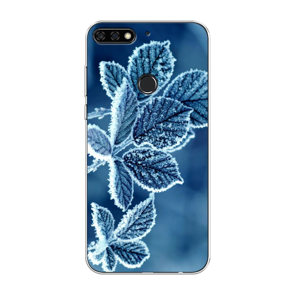 

Чехол на Honor 7C Pro "Зима 6", Голубой;белый, 65550-2