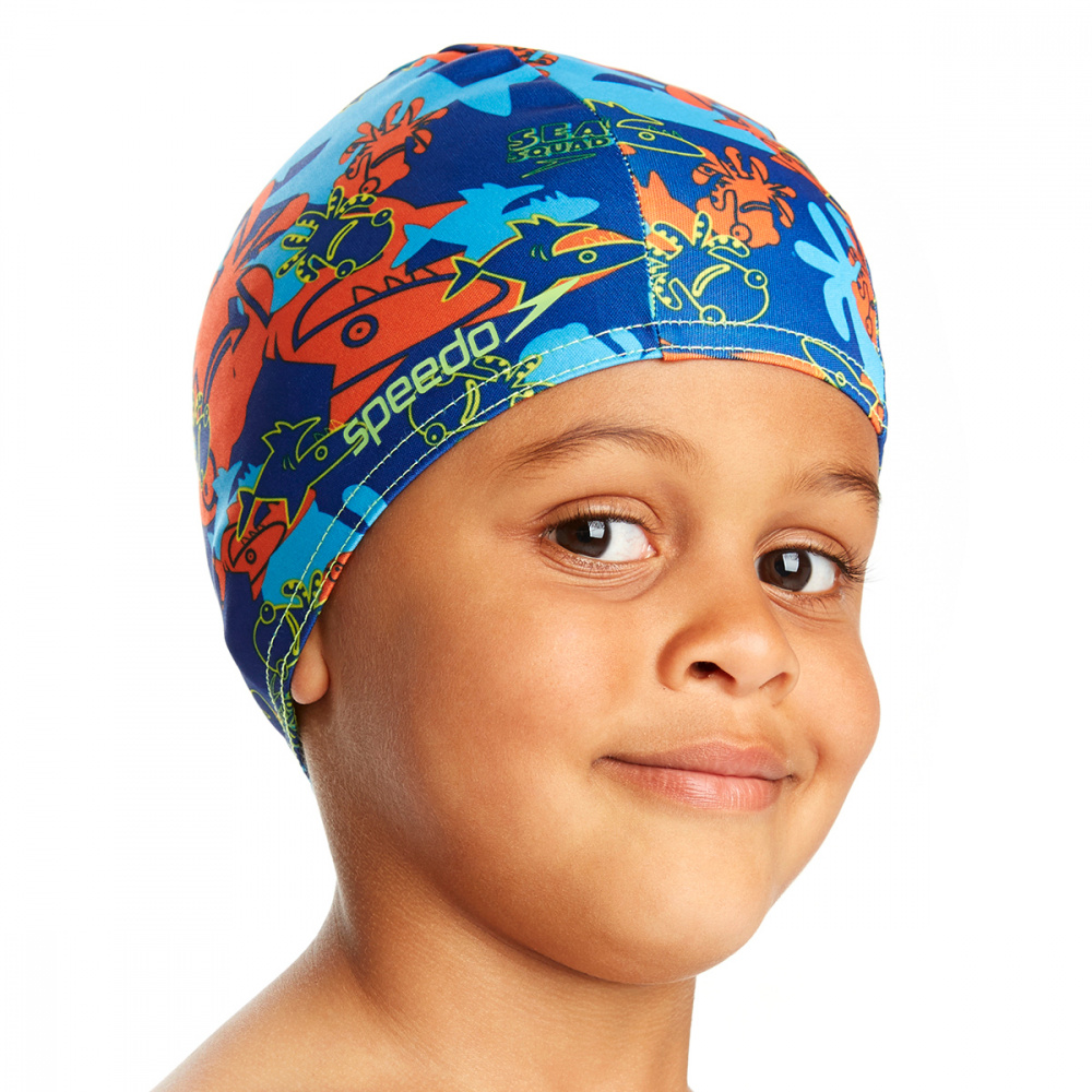 

Шапочка для плавания Speedo SPEEDO Sea Squad Polyester Cap мультиколор, Разноцветный, SPEEDO Sea Squad Polyester Cap
