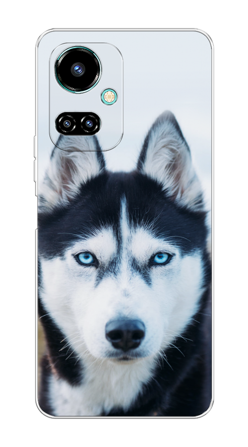 

Чехол на Tecno Camon 19/19 Pro 4G "Хаски 2", Синий;белый, 301650-1