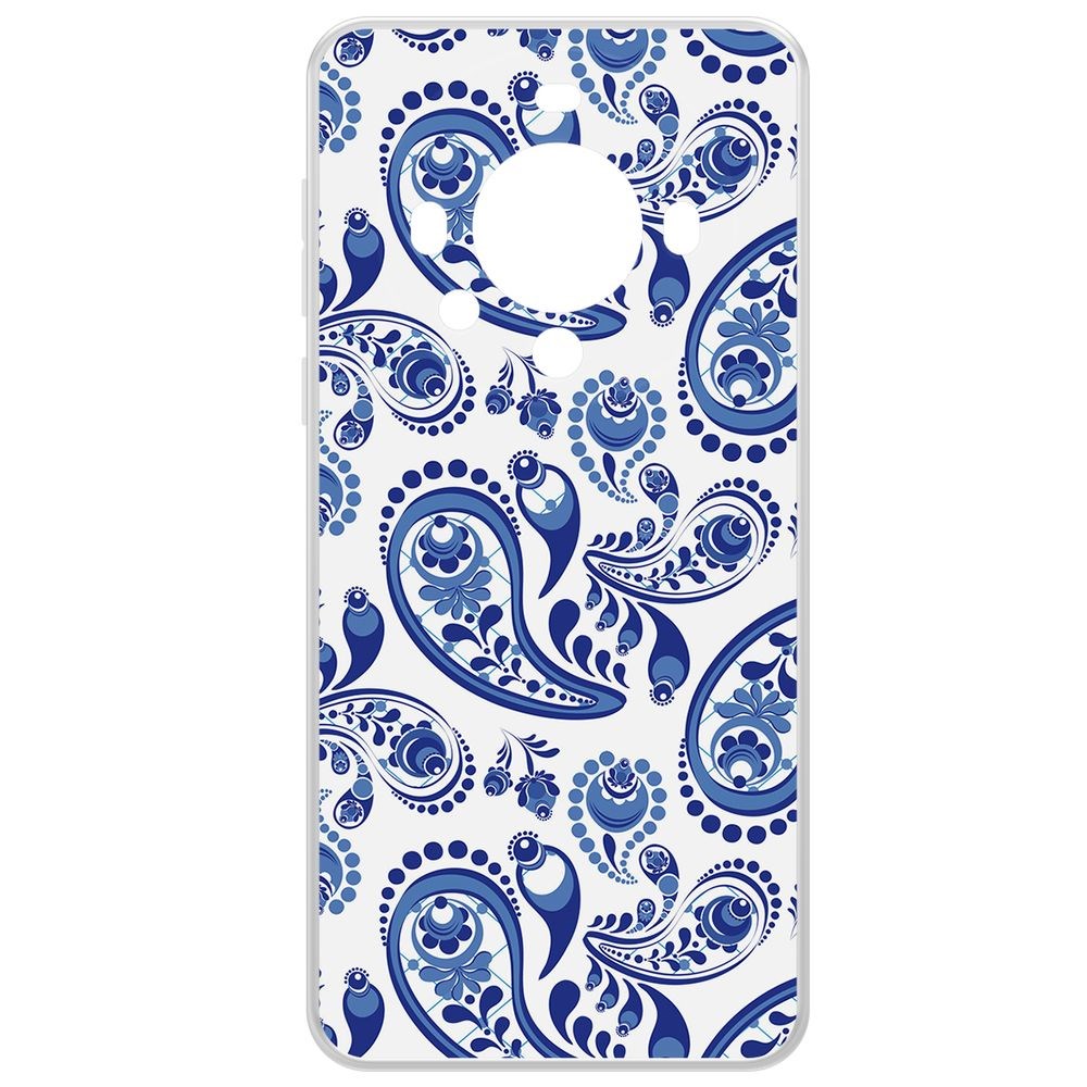 

Чехол-накладка Krutoff Clear Case Гжель для Huawei Mate 60, Прозрачный