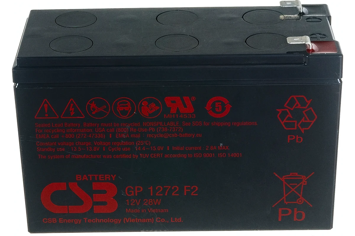 

Аккумулятор для ИБП B.B. Battery 7,2 А/ч 12 В (BPS gp1272)