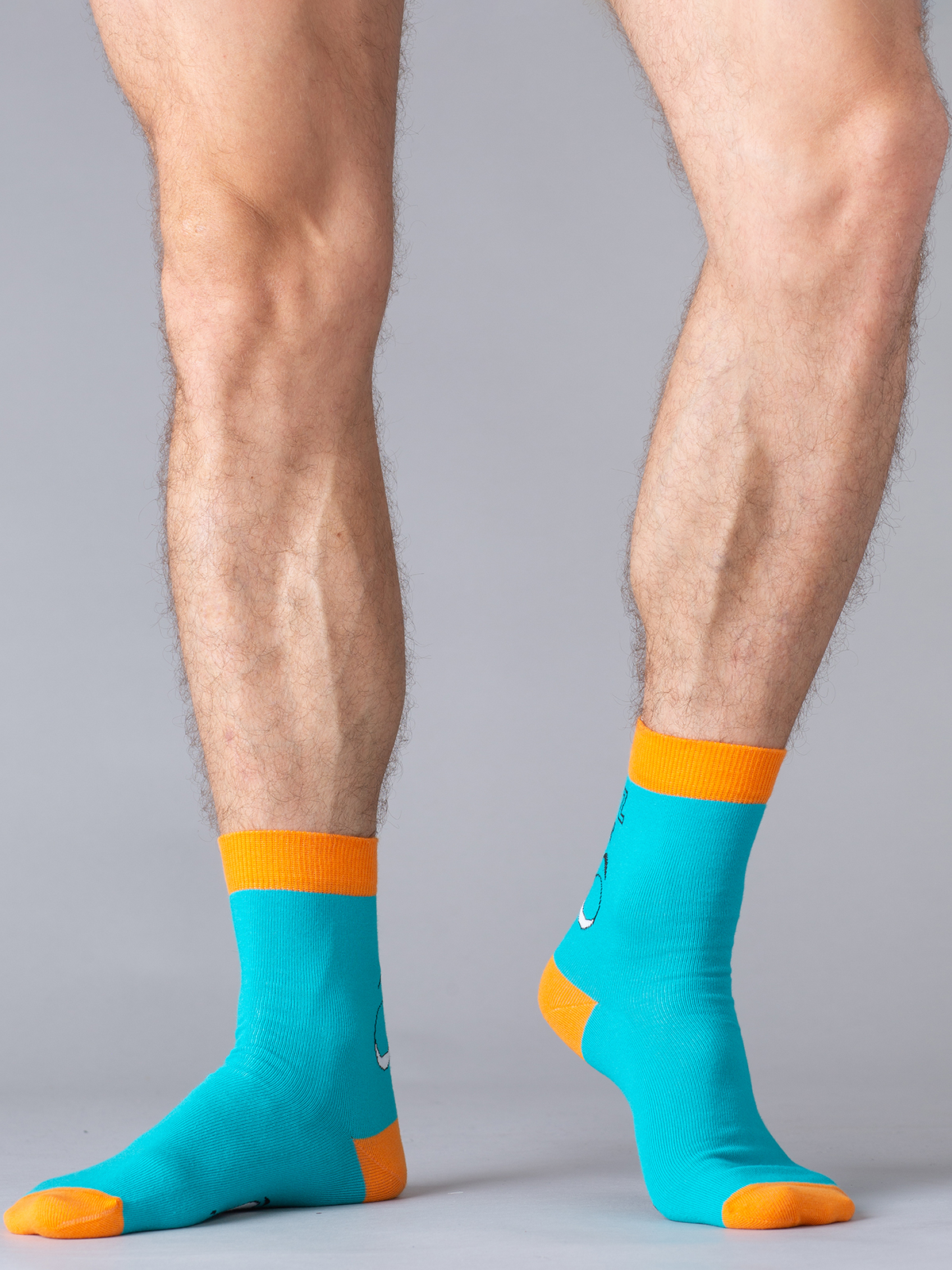

Носки унисекс Omsa for men FREE STYLE 601 голубые, Голубой, FREE STYLE 601