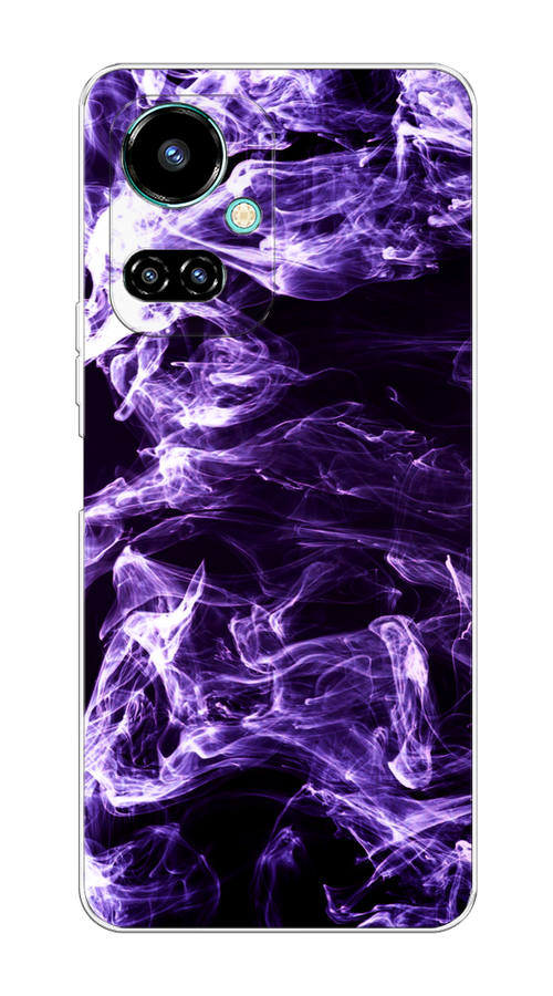 

Чехол на Tecno Camon 19/19 Pro 4G "Фиолетовый дым", Фиолетовый;белый;черный, 301650-3