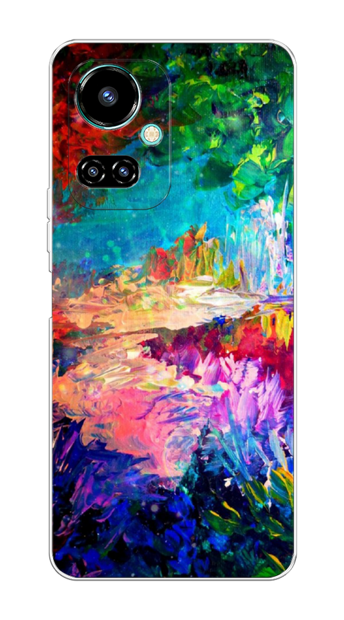 

Чехол на Tecno Camon 19/19 Pro 4G "Лес-гуашь", Синий;розовый;зеленый, 301650-4
