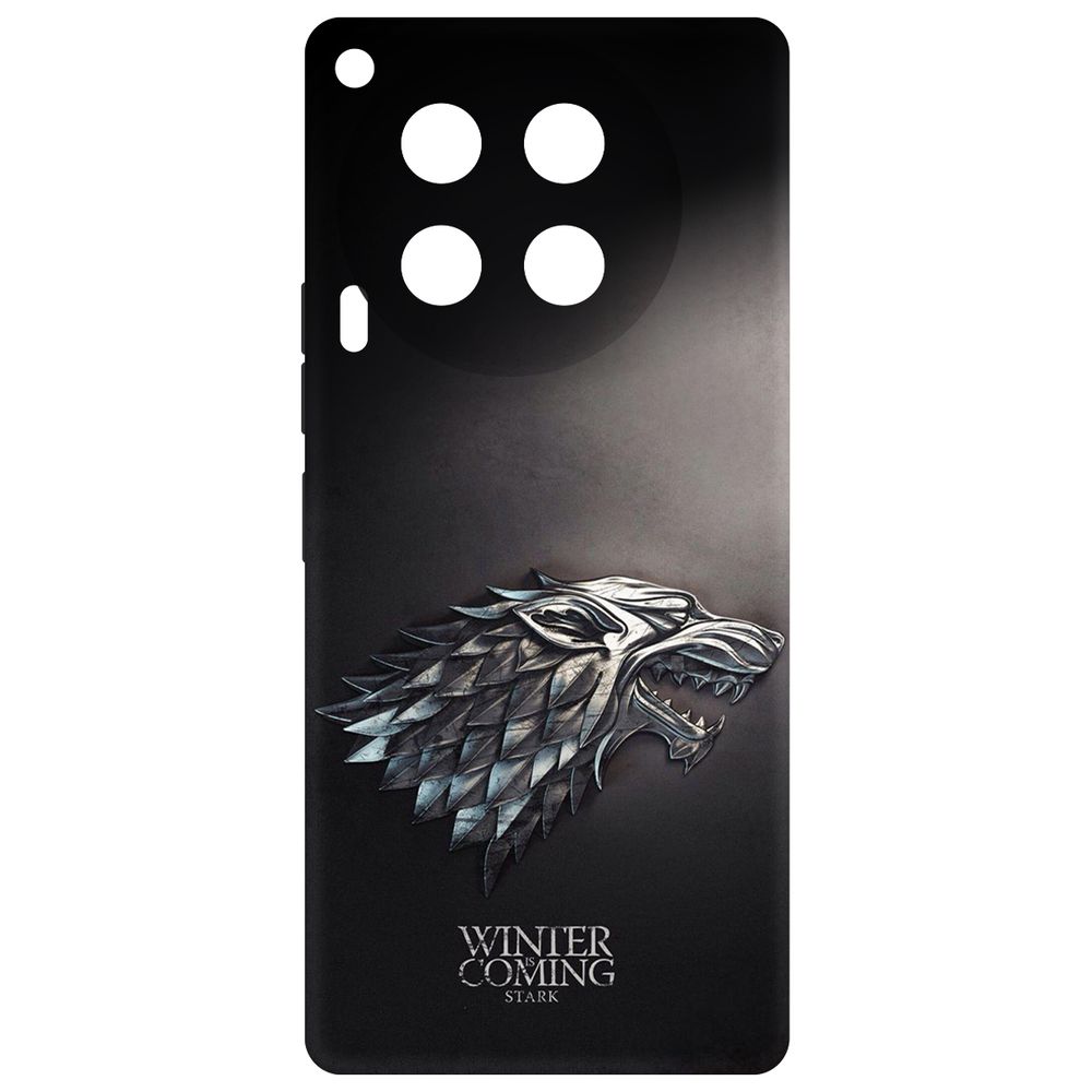

Чехол-накладка Krutoff Soft Case Игра Престолов. Зима Близко для TECNO Camon 30 черный