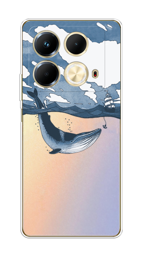 

Чехол на Infinix Note 40 "Большой кит", Синий, 3105850-1