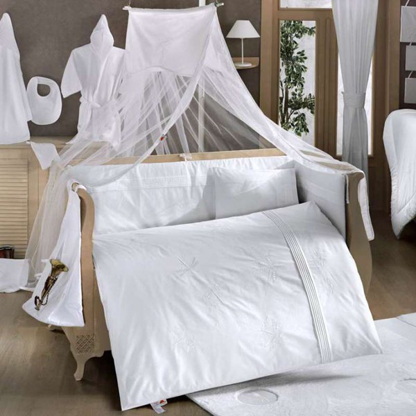 Комплект постельного белья Kidboo WHITE DREAMS цвет: стандарт, 6 предметов, арт. KIDB