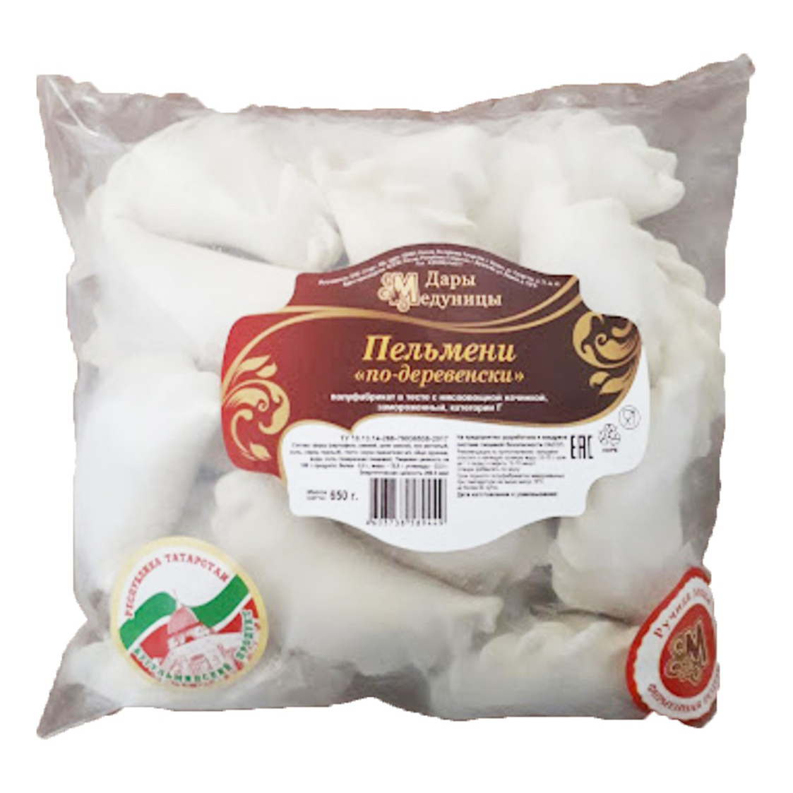 

Пельмени Дары Медуницы по-деревенски со свининой 650 г