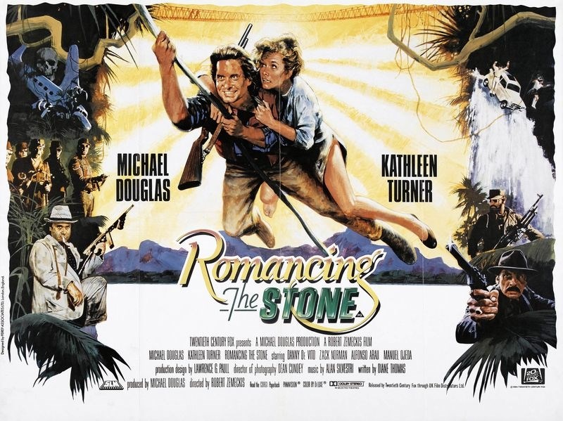 

Постер к фильму "Роман с камнем" (Romancing the Stone) 50x70 см