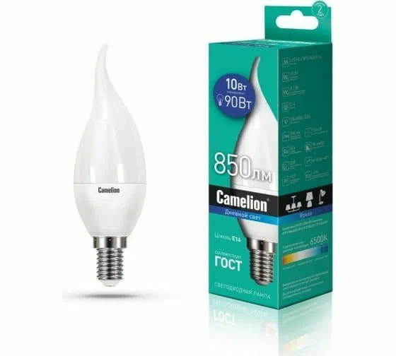 

Лампочка Camelion LED E27 10W 6500K Daylight Bulb, CAMELION-14405
