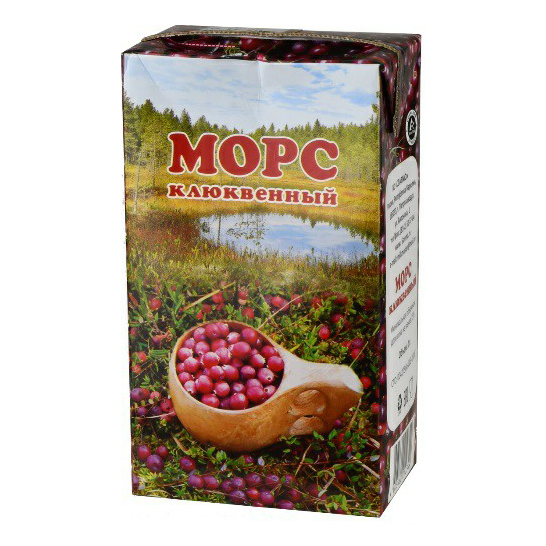 

Морс Славмо ягодный клюквенный 1 л