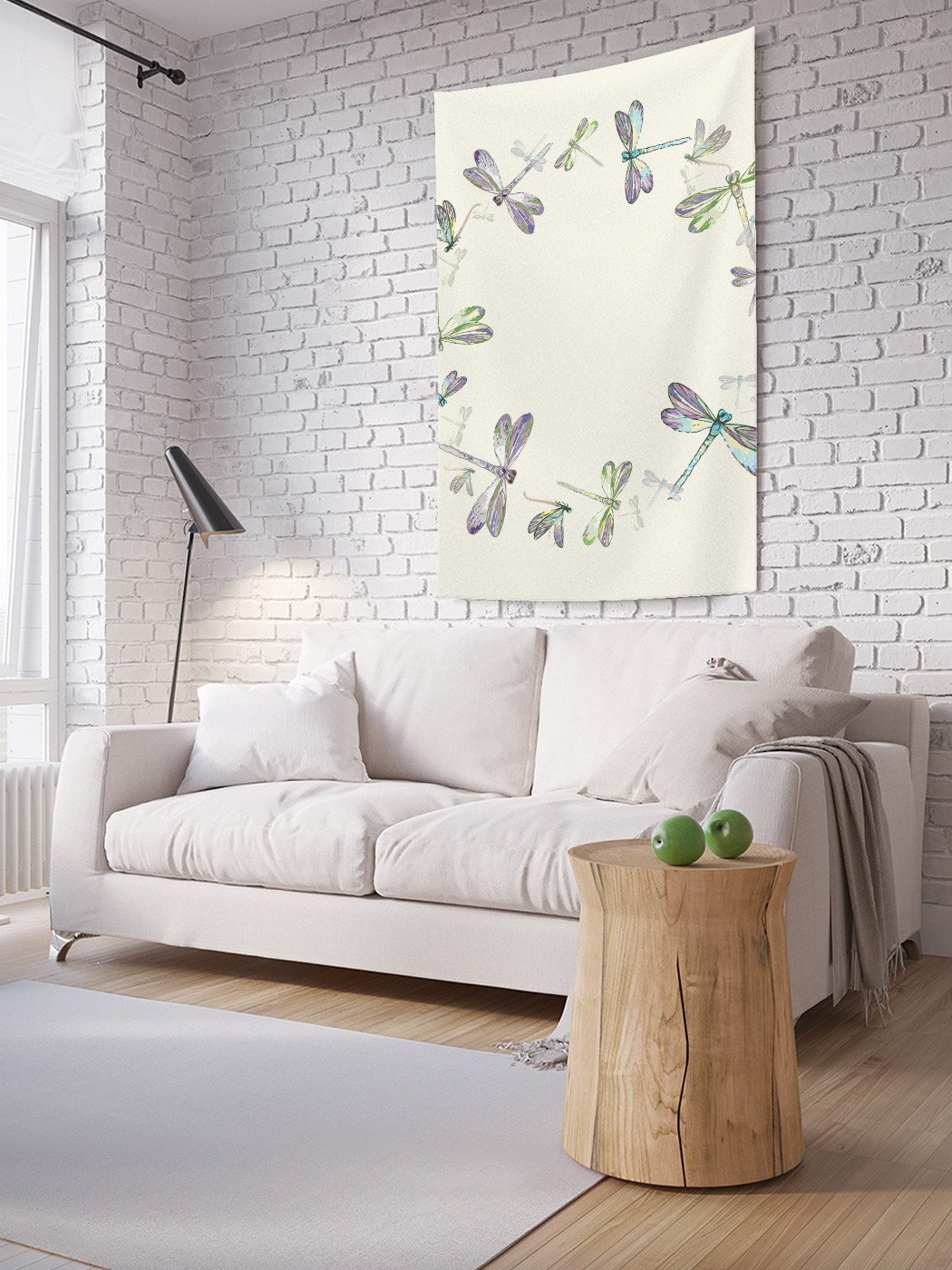 

Вертикальное фотопанно на стену JoyArty Круг стрекоз 150x200 см, Круг стрекоз