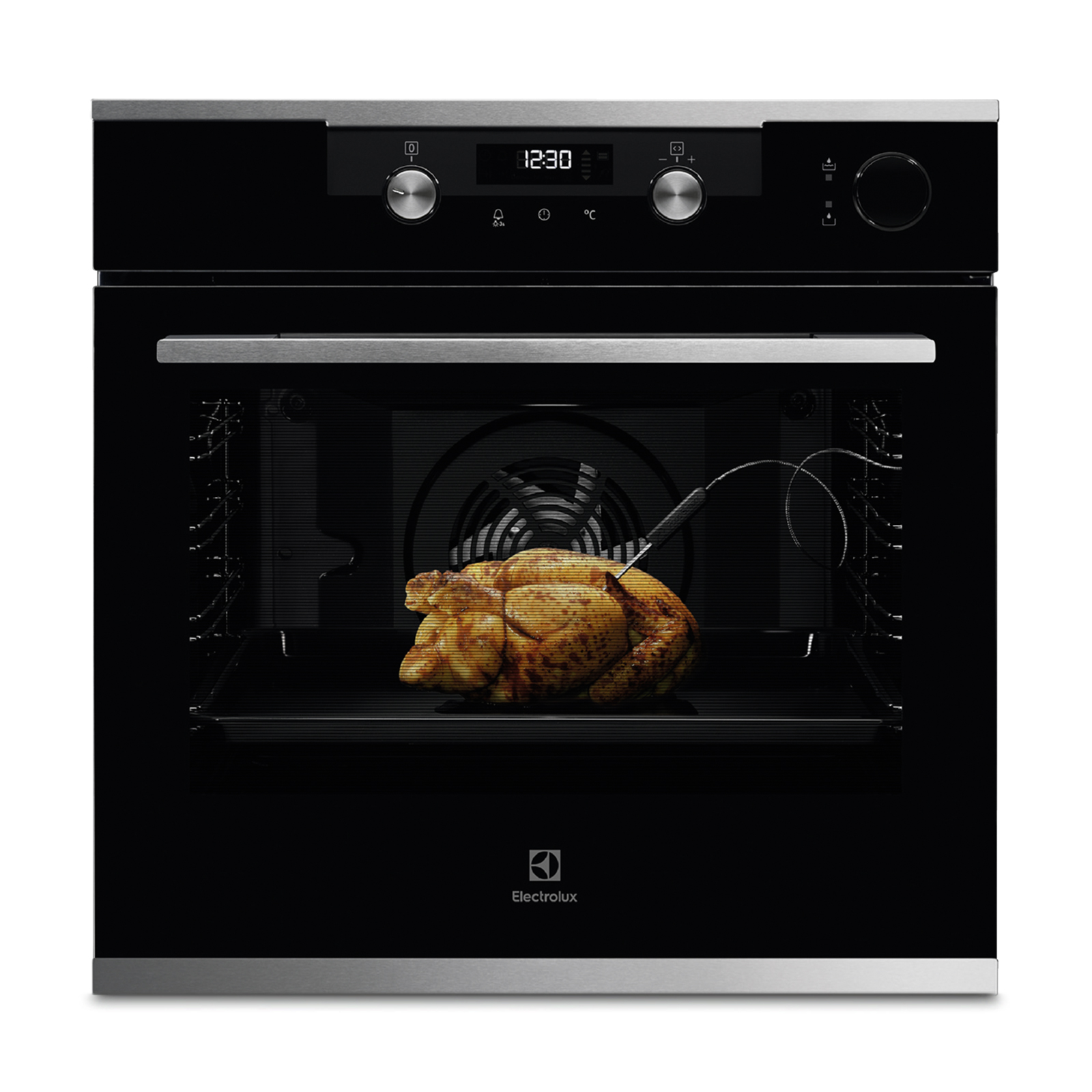 фото Встраиваемый электрический духовой шкаф electrolux okc6h41x black