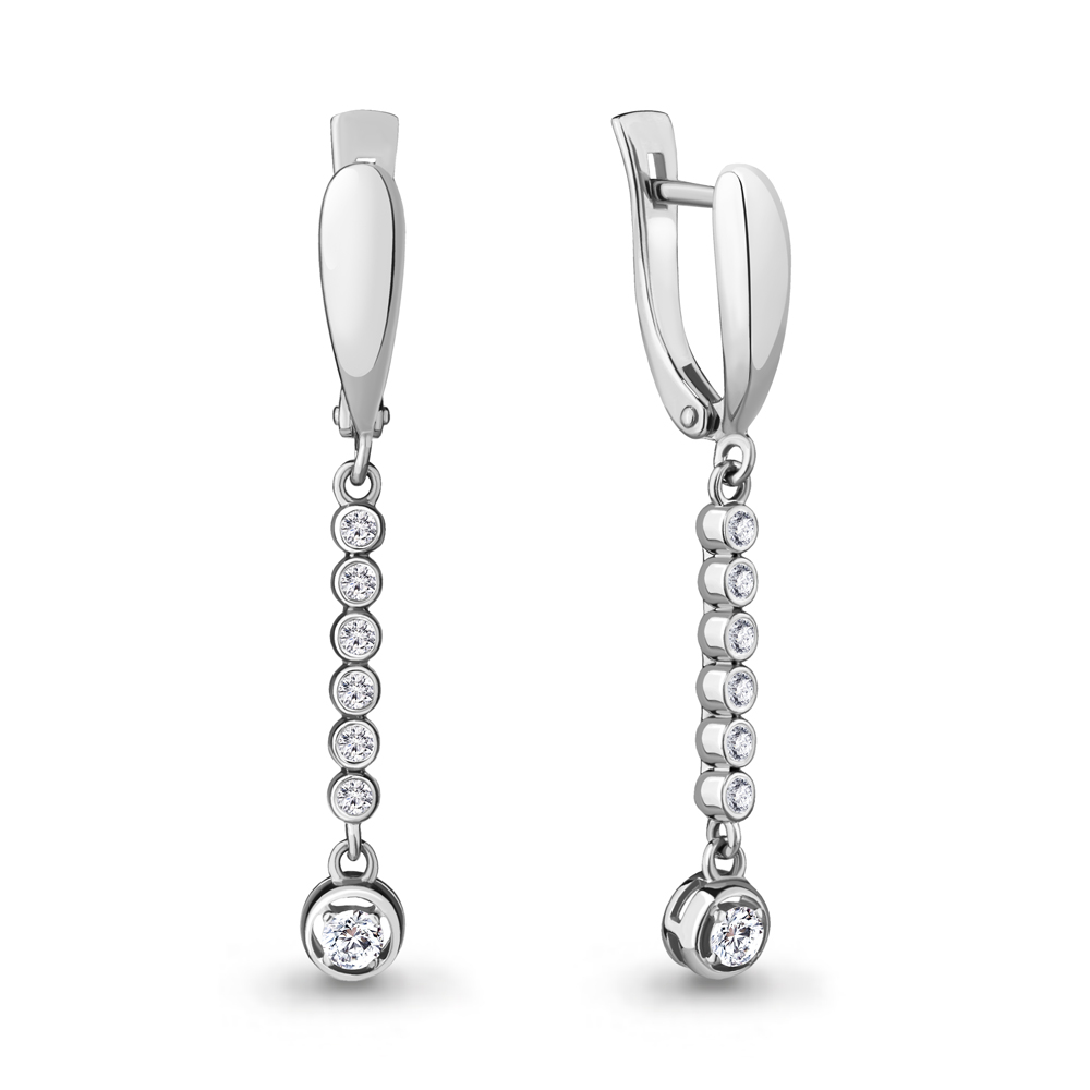 

Серьги из белого золота с бриллиантом Aquamarine Aquamarine 940186_585_бз, 940186_585_бз