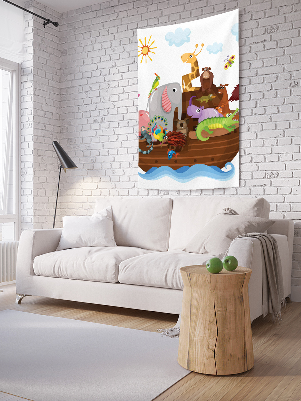 

Вертикальное фотопанно на стену JoyArty Звери на корабле 150x200 см, Звери на корабле