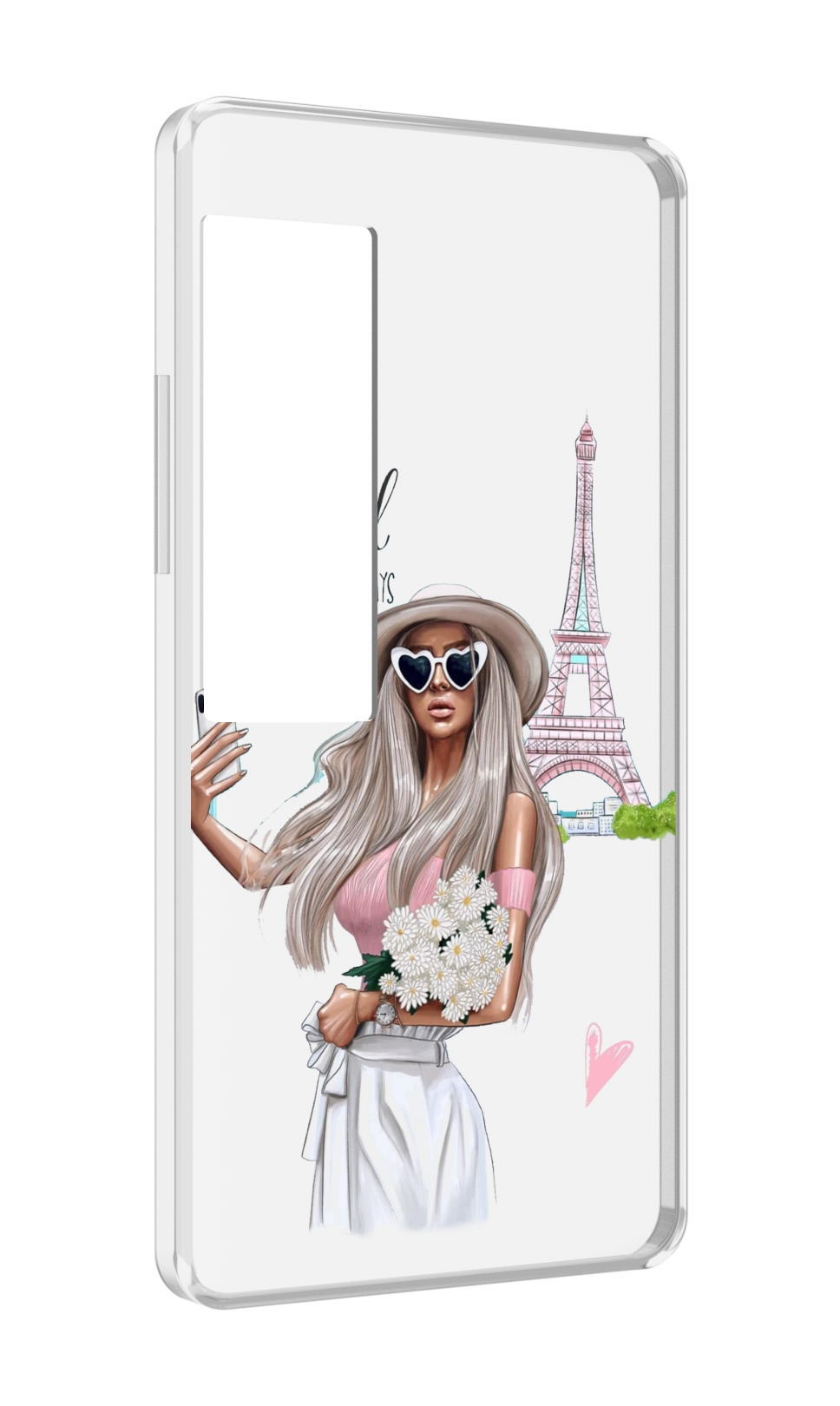 

Чехол MyPads Селфи-в-Париже женский для Meizu Pro 7 Plus, Прозрачный, Tocco