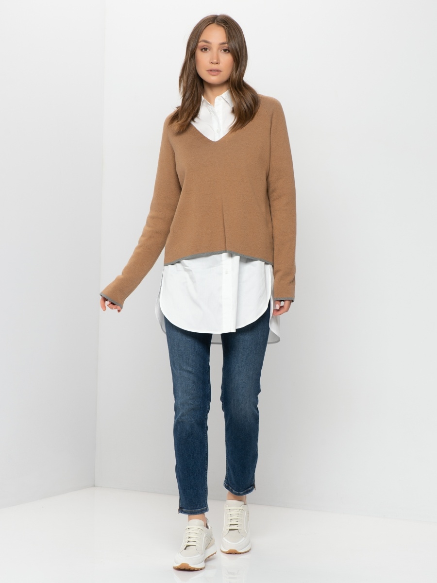 

Пуловер женский Gerry Weber коричневый, 570522-44703-704790