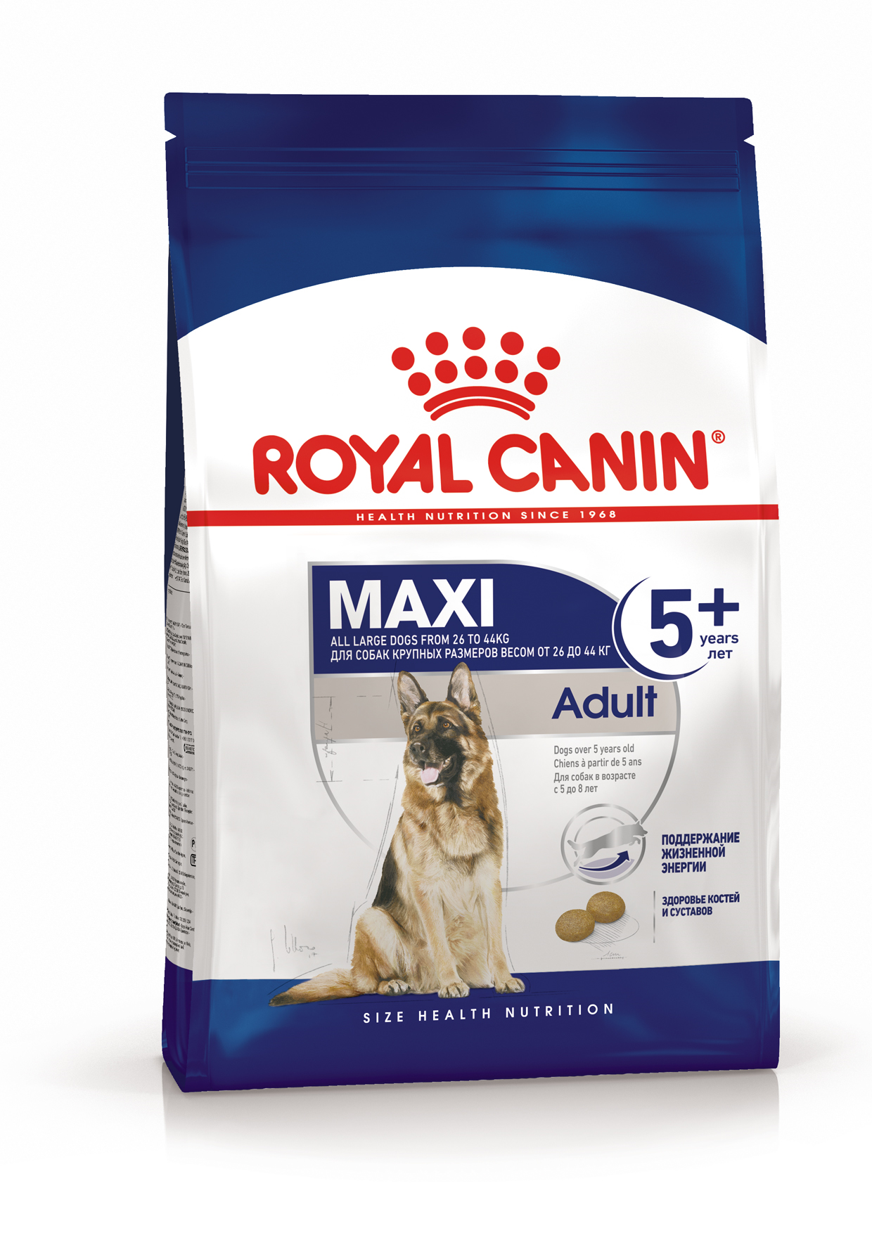 фото Сухой корм для собак royal canin adult 5+ maxi, рис, птица, 4кг