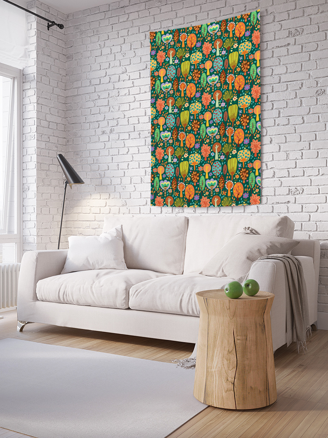 

Вертикальное фотопанно на стену JoyArty Наивные деревья 150x200 см, Наивные деревья