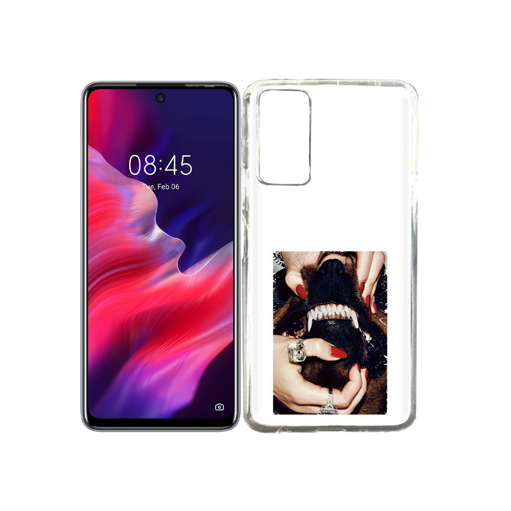 

Чехол MyPads Tocco для Tecno Pova 2 маникюр, Прозрачный, Tocco