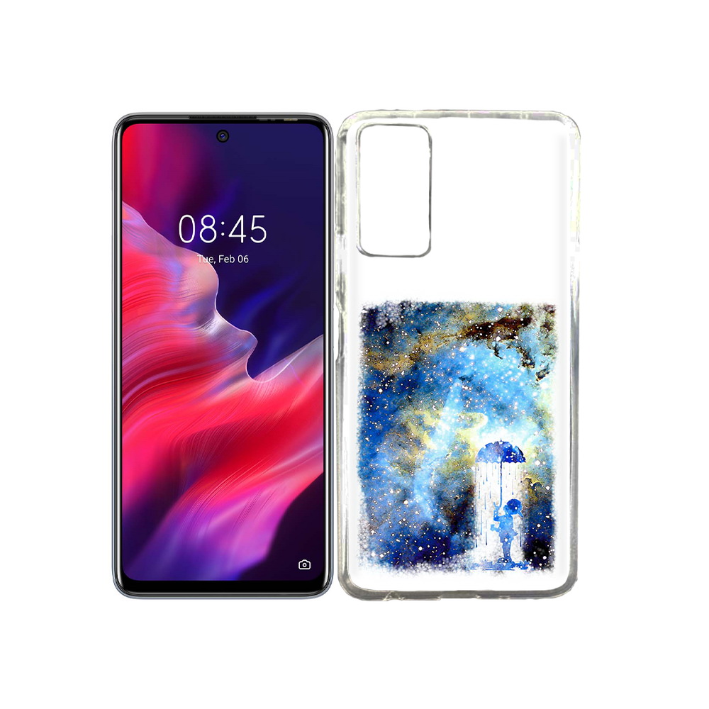

Чехол MyPads Tocco для Tecno Pova 2 мальчик в небе, Прозрачный, Tocco