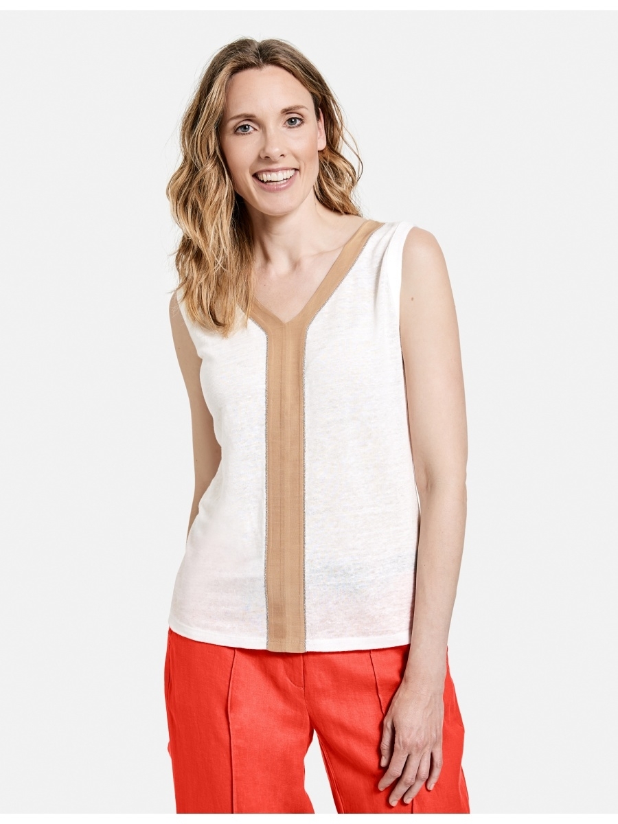 

Топ женский GERRY WEBER белый, 570333-35133-90510
