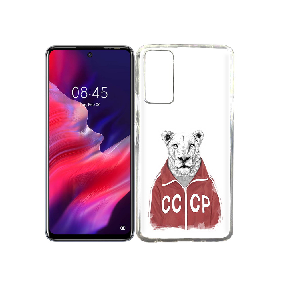 

Чехол MyPads Tocco для Tecno Pova 2 львица ссср, Прозрачный, Tocco
