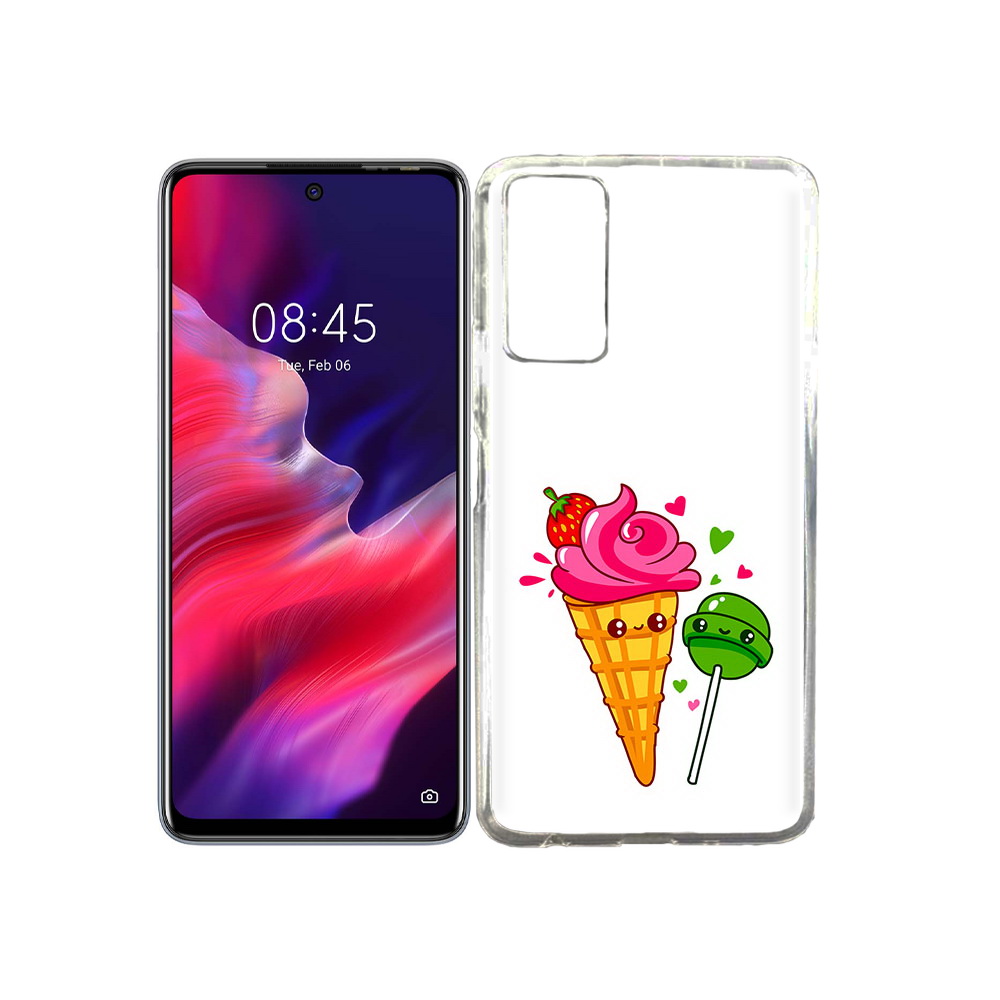 

Чехол MyPads Tocco для Tecno Pova 2 Вкусняшки, Прозрачный, Tocco