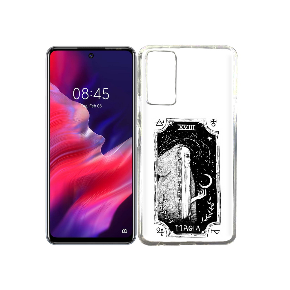 

Чехол MyPads Tocco для Tecno Pova 2 лунная магия, Прозрачный, Tocco