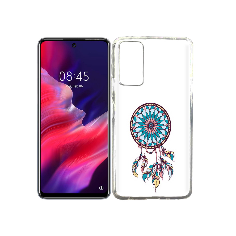 

Чехол MyPads Tocco для Tecno Pova 2 ловец снов синий, Прозрачный, Tocco