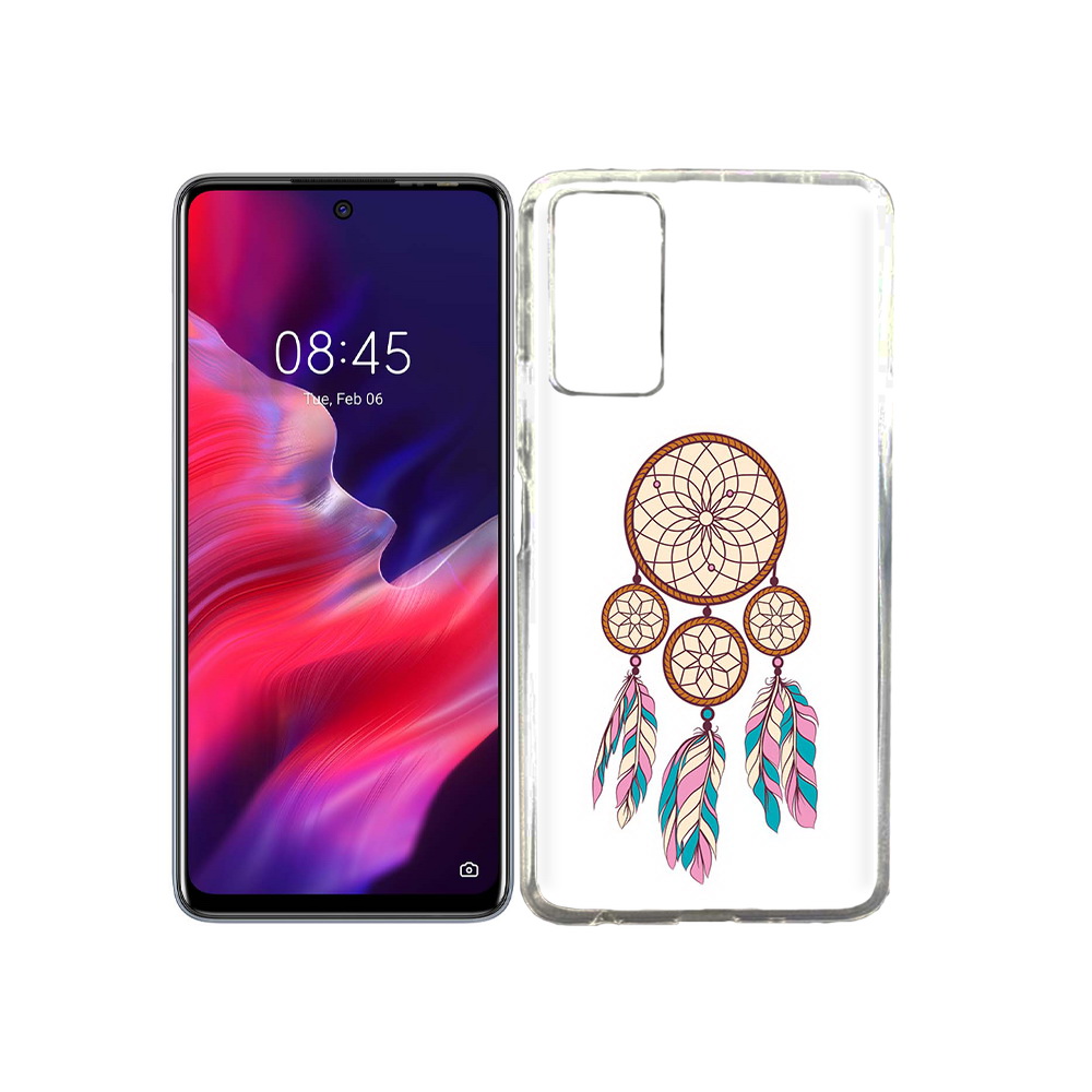 

Чехол MyPads Tocco для Tecno Pova 2 ловец снов бежевый, Прозрачный, Tocco