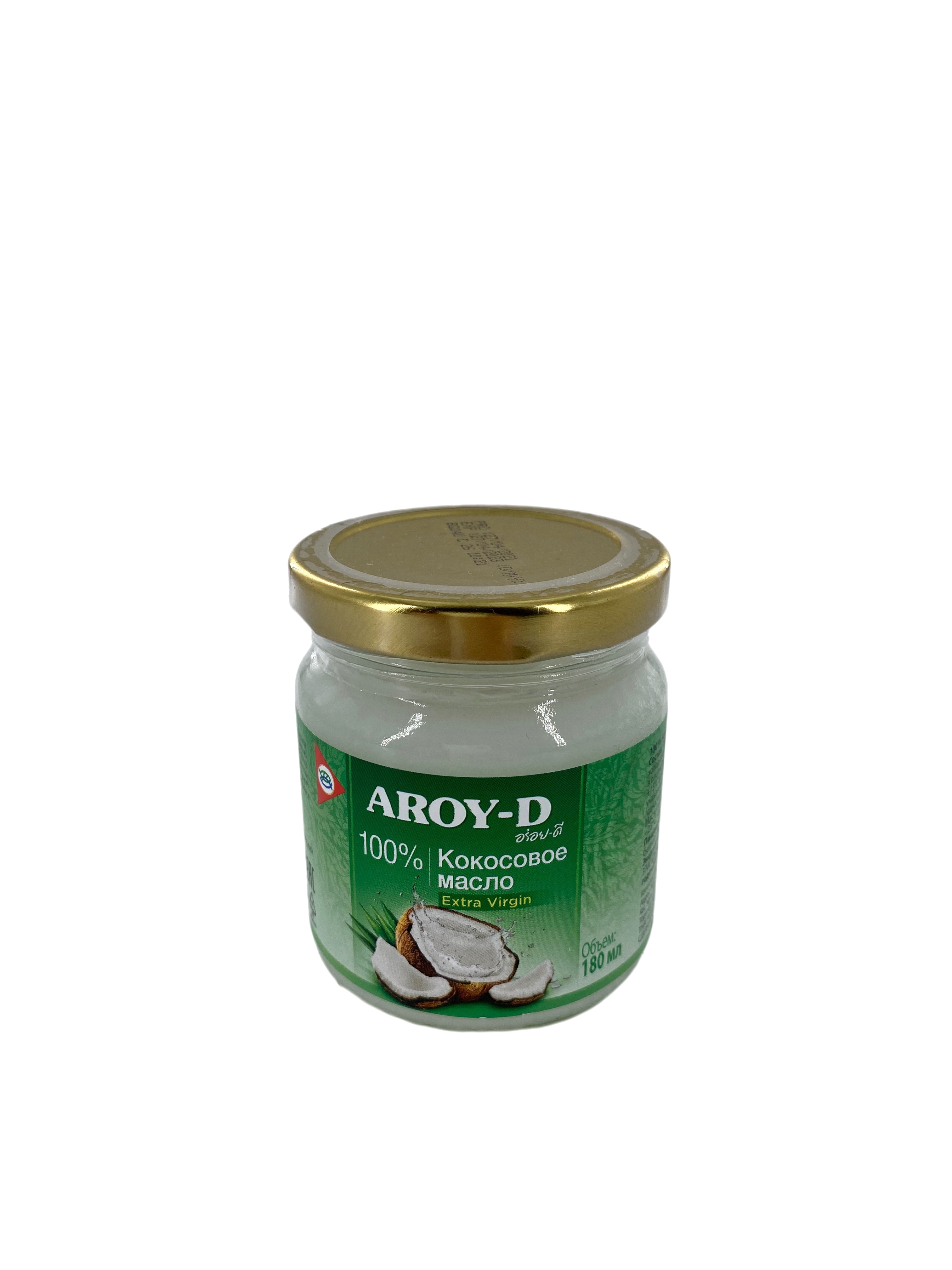 Кокосовое масло Aroy D, натуральное 100%, Таиланд, 180 мл