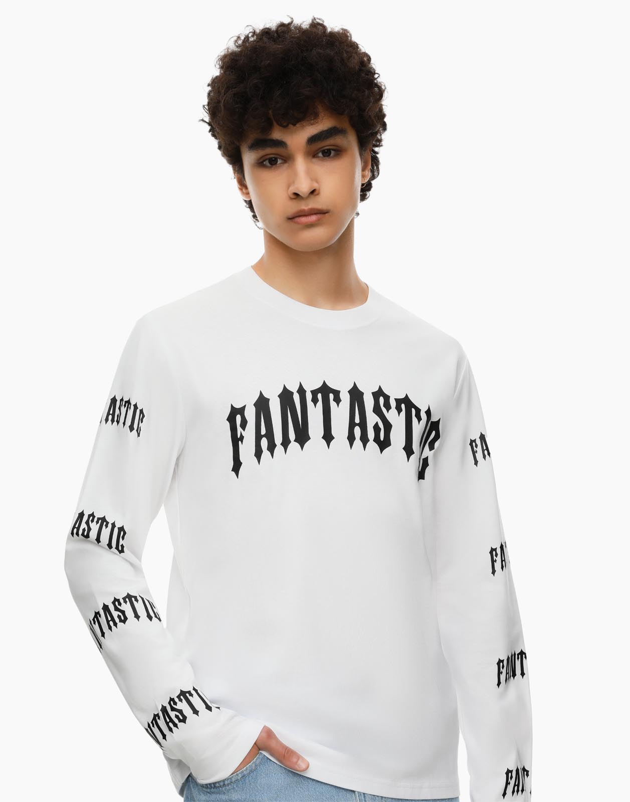 Лонгслив мужской Gloria Jeans BKT013220 белый XXL (56)