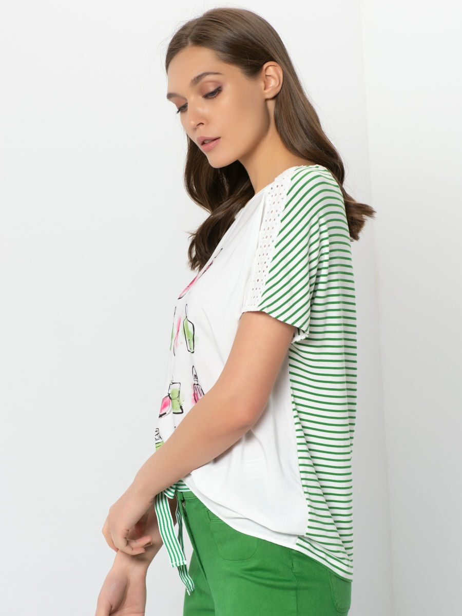 

Футболка женская Gerry Weber 570308-35108-9123 белая 44, 570308-35108-9123