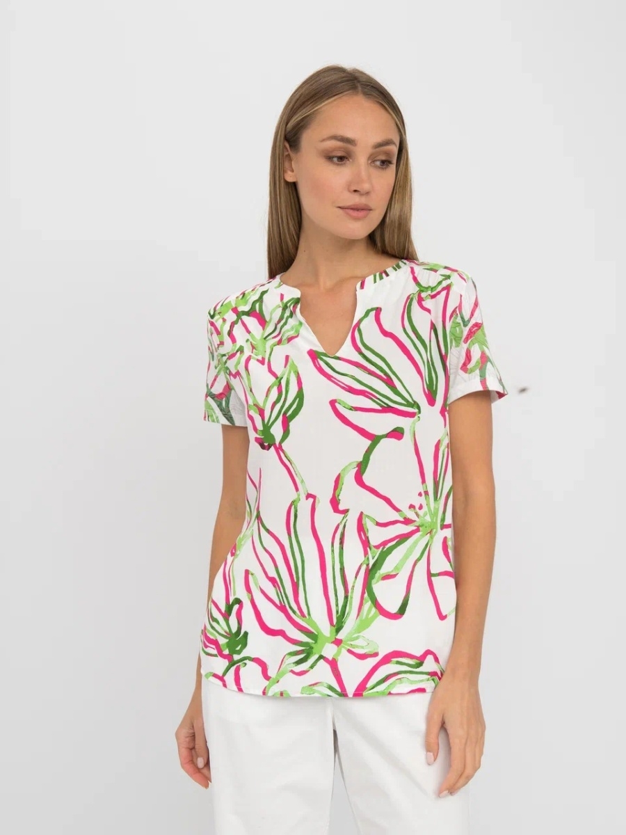 

Футболка женская Gerry Weber 570307-35107-9123 белая 44, 570307-35107-9123