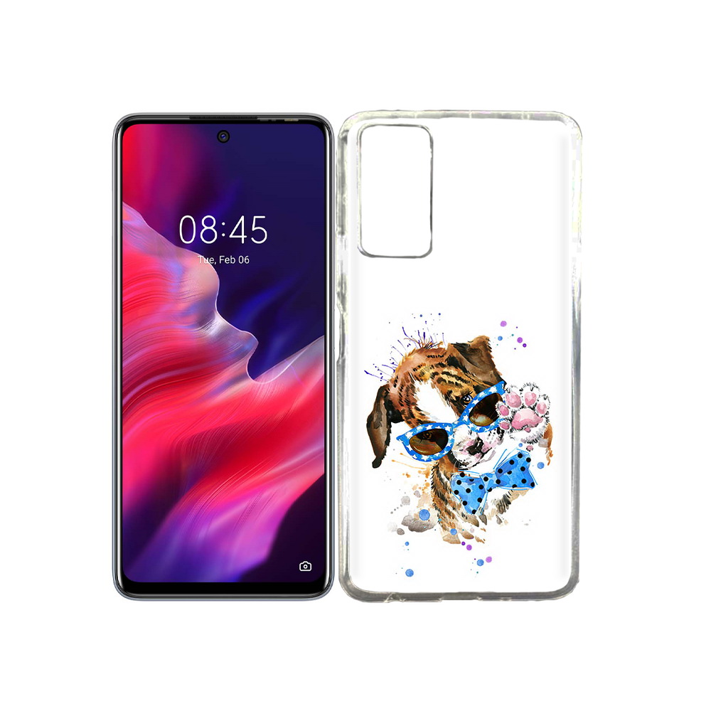 

Чехол MyPads Tocco для Tecno Pova 2 лапочка, Прозрачный, Tocco