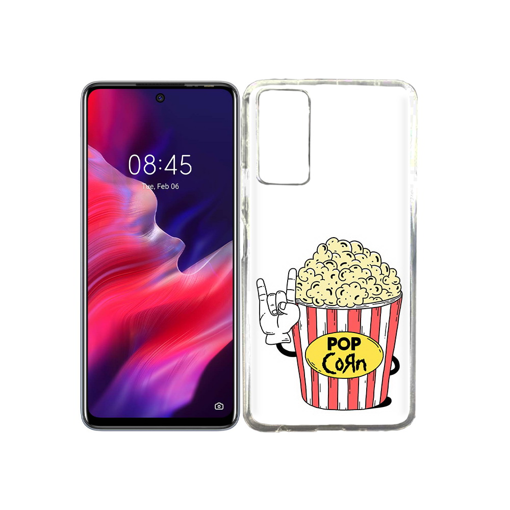 

Чехол MyPads Tocco для Tecno Pova 2 крутой попкорн, Прозрачный, Tocco