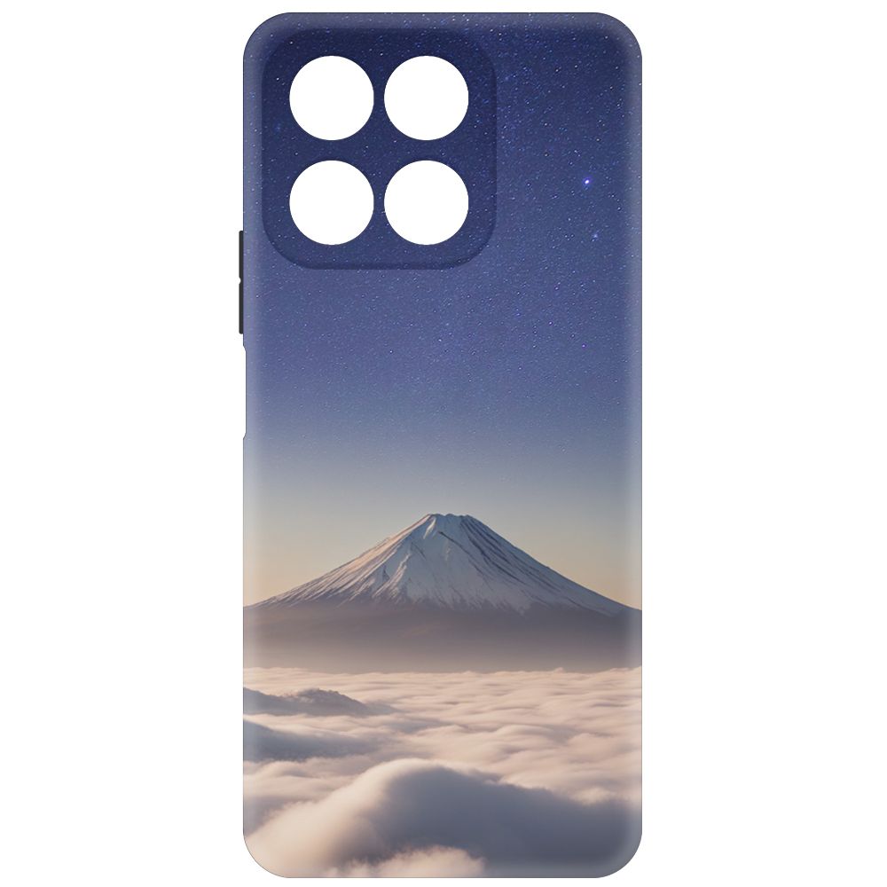 

Чехол-накладка Krutoff Soft Case Япония, Фудзияма для Honor X8a черный
