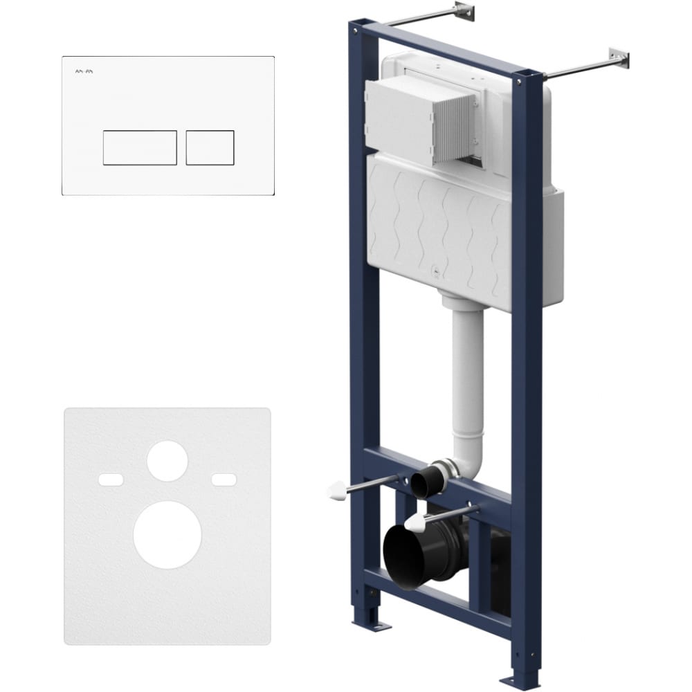 Инсталляция для подвесного унитаза AM.PM Pro с пневматической клавишей Pro S I012704.7001