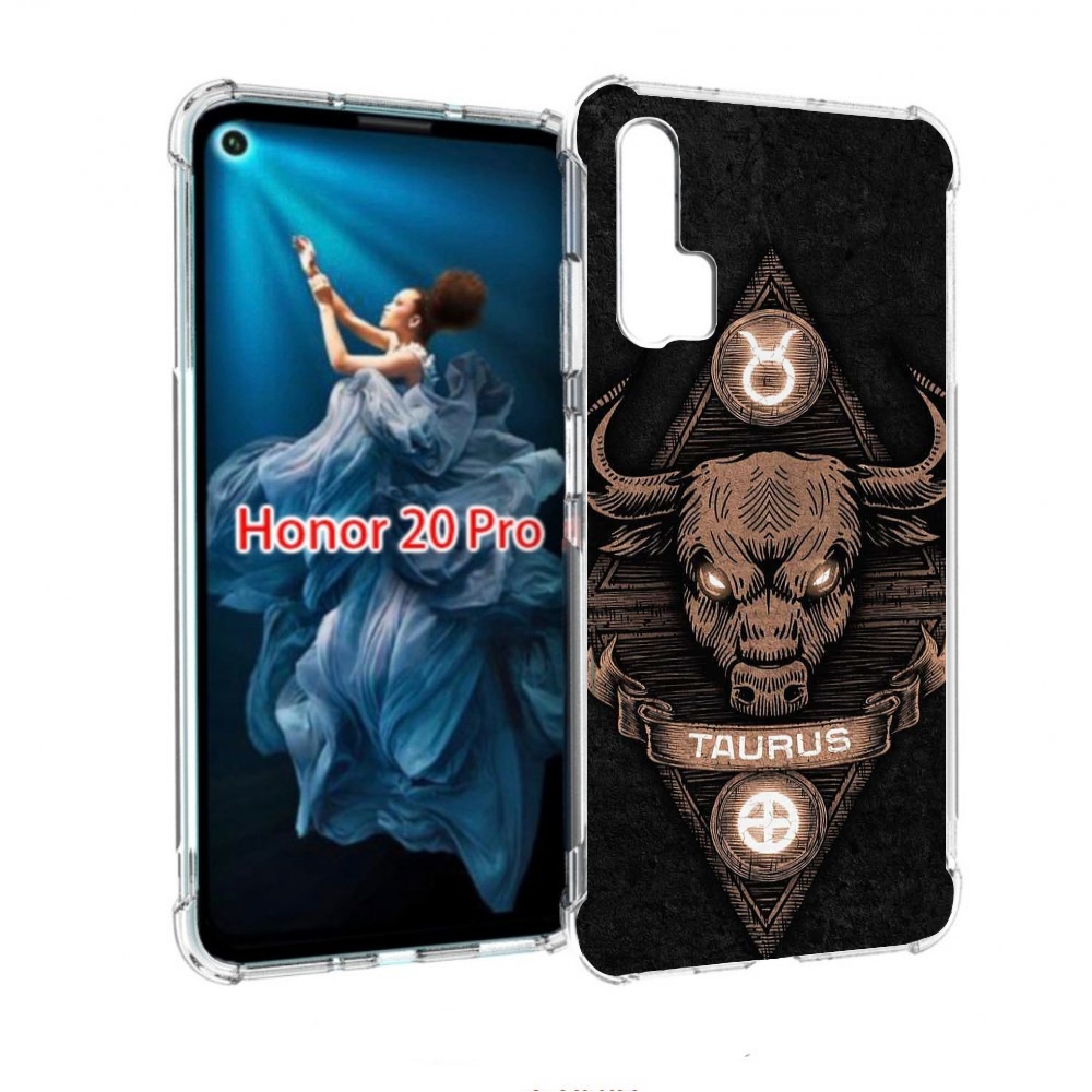 

Чехол бампер MyPads знак зодиака телец 2 для Honor 20 Pro против, Прозрачный, Tocco