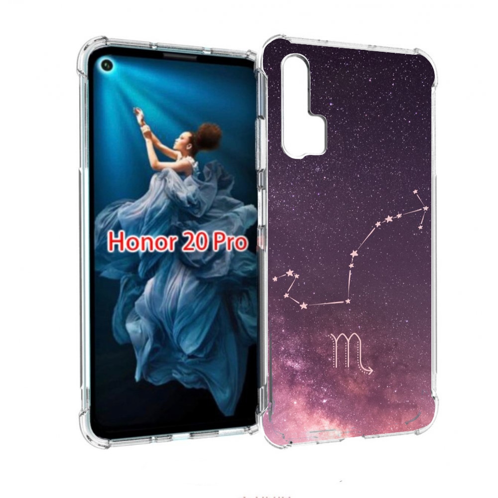 

Чехол бампер MyPads знак зодиака скорпион 4 для Honor 20 Pro про, Прозрачный, Tocco