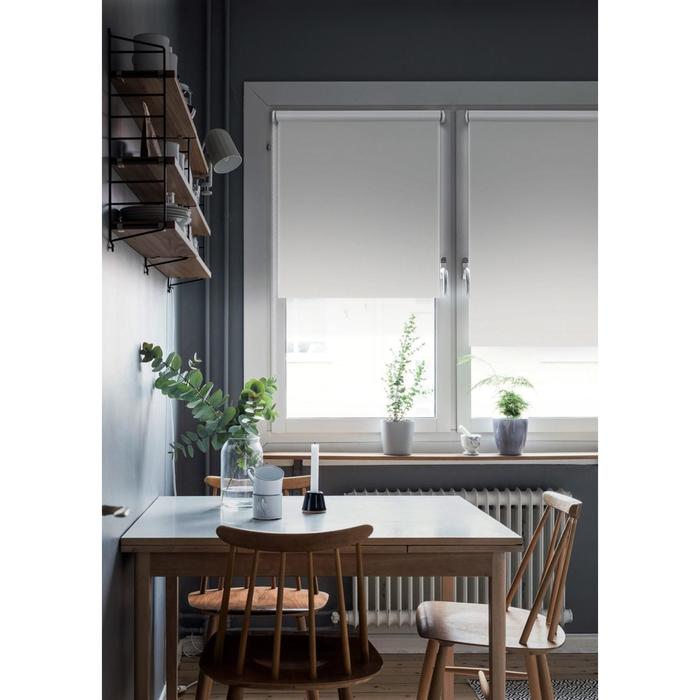 

Рулонная штора Blackout LUX, цвет белый, 90х170 см