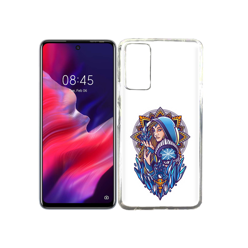 

Чехол MyPads Tocco для Tecno Pova 2 кристал мейден дота 2, Прозрачный, Tocco
