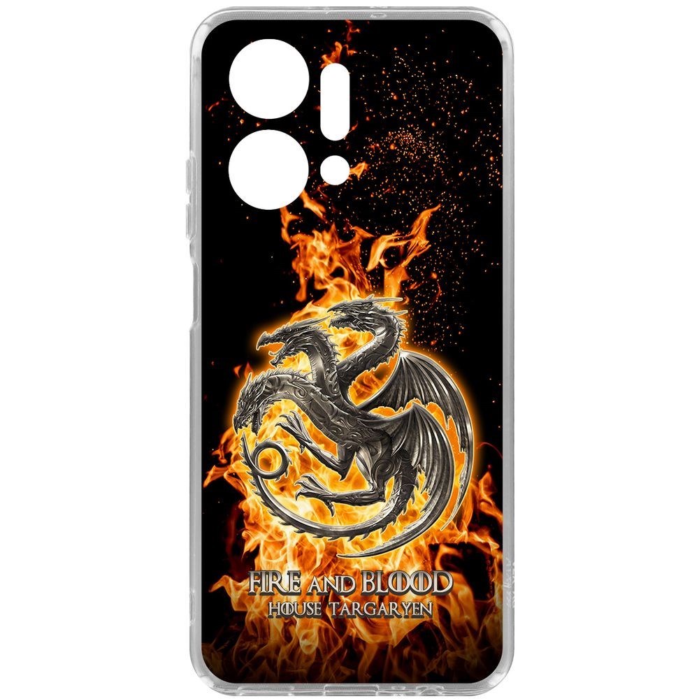 Чехол-накладка Krutoff Clear Case Игра Престолов Дом Таргариен для Honor X7a Plus