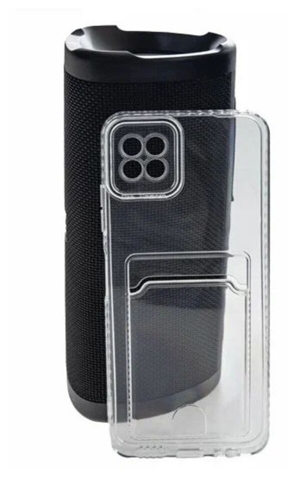 

Чехол-накладка силикон с карманом под карту Samsung Galaxy A22S прозрачный