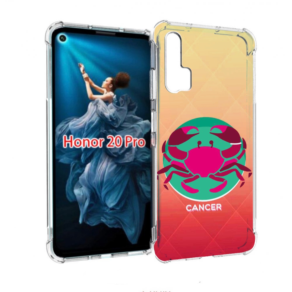 

Чехол бампер MyPads знак зодиака рак 4 для Honor 20 Pro противоу, Прозрачный, Tocco