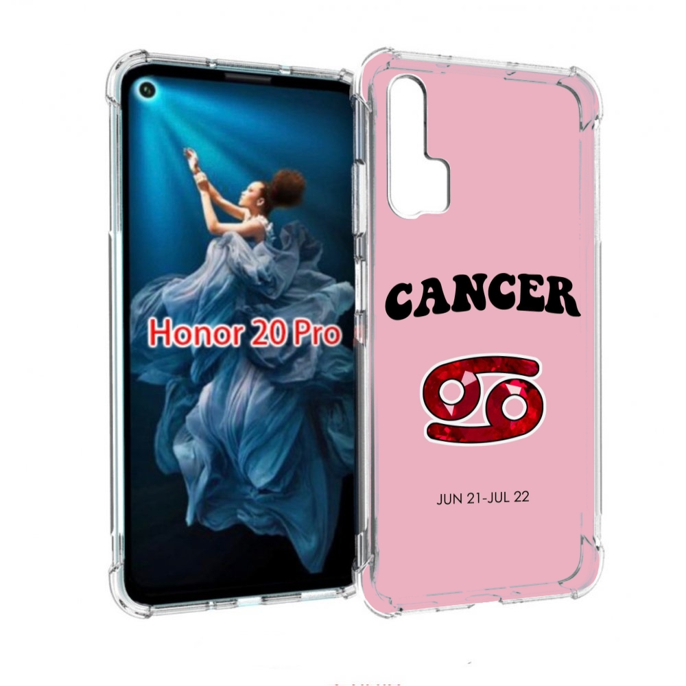

Чехол бампер MyPads знак зодиака рак 1 для Honor 20 Pro противоу, Прозрачный, Tocco