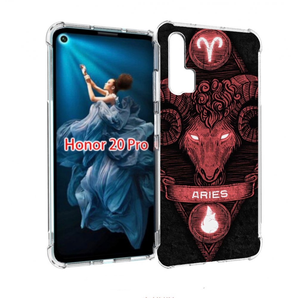 

Чехол бампер MyPads знак зодиака овен 6 для Honor 20 Pro противо, Прозрачный, Tocco